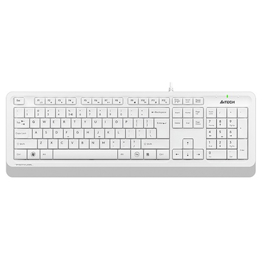 Клавиатура A4Tech FStyler FK10 мультимедиа, USB, бело-серый